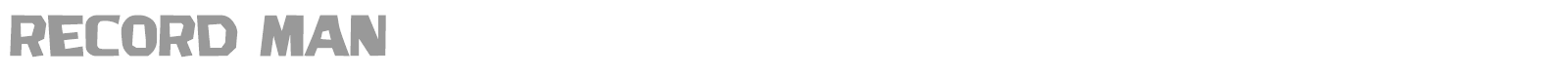 Record Man font preview